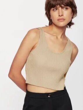 KOTN Nile Rib Pant and Tank Set in Dune, Size M